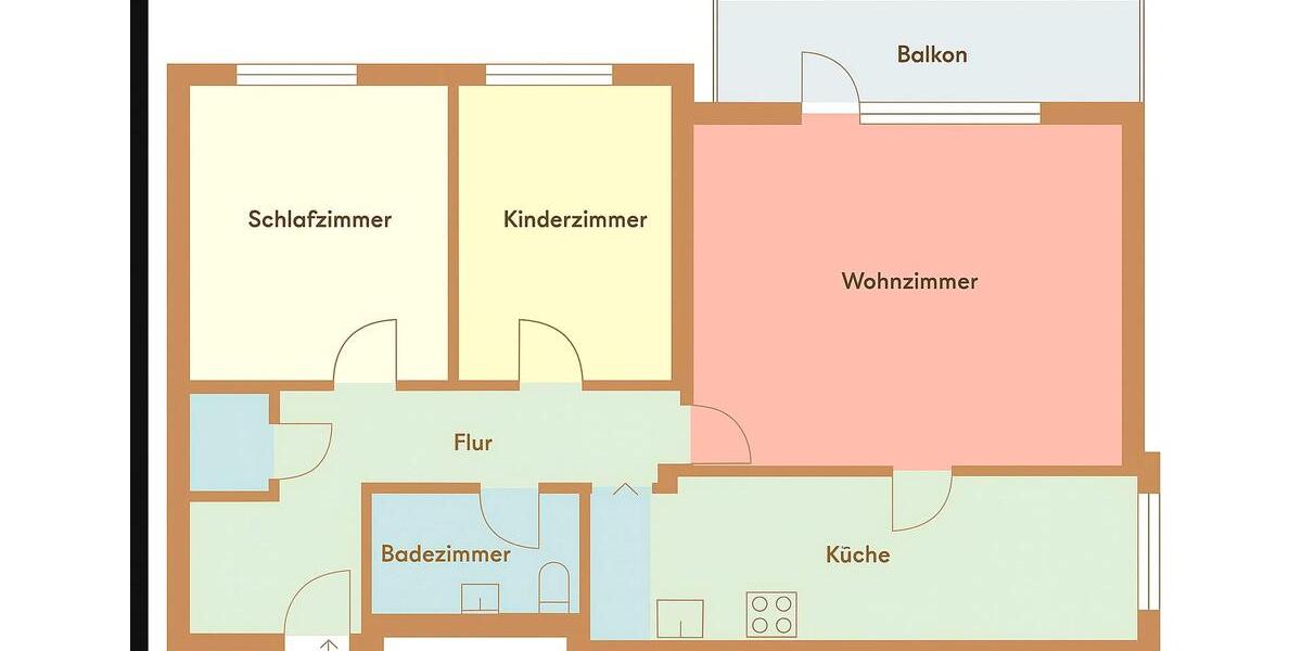 Etagenwohnung Frankfurt am Main Niederrad - 3 Zimmer, 83 m&sup2;, 365.000&euro; | Angebot:23863546