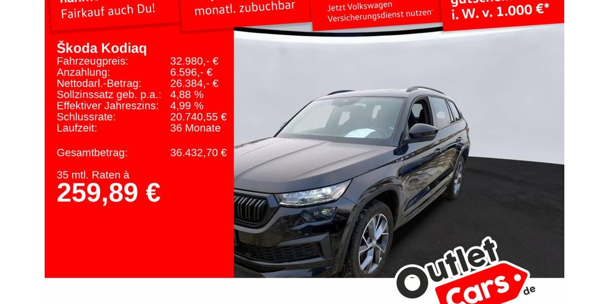 Skoda Kodiaq 156.531 km 31.980 &euro; Frankfurt 60326