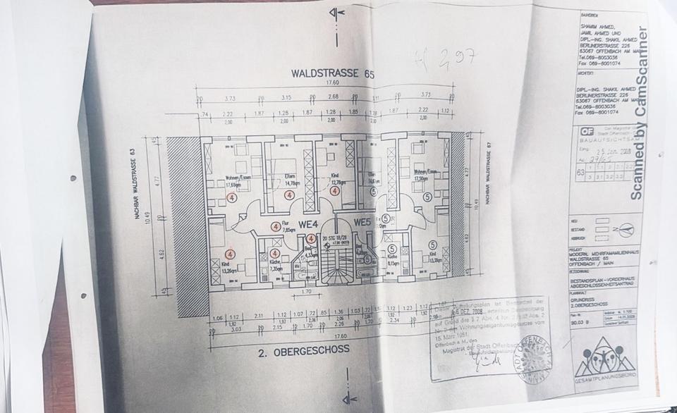 Etagenwohnung Offenbach am Main Bieberer Berg - 4 Zimmer, 79 m&sup2;, 260.000&euro; | Angebot:26597589