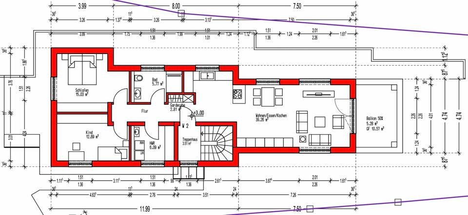 Einfamilienhaus Mömbris - 3.5 Zimmer, 93 m&sup2;, 1.250&euro; | Angebot:25332284