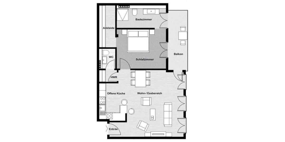 Etagenwohnung Frankfurt am Main Innenstadt - 2 Zimmer, 78 m&sup2;, 2.350&euro; | Angebot:25663755