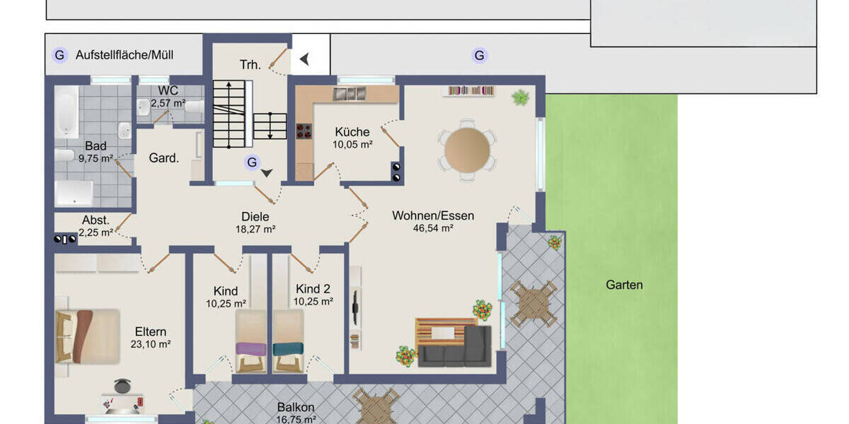 Etagenwohnung Goldbach - 4 Zimmer, 145 m&sup2;, 349.000&euro; | Angebot:26740887
