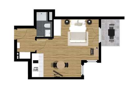 Zimmer Frankfurt am Main Bockenheim - 1 Zimmer, 1.305&euro; | Angebot:26301500