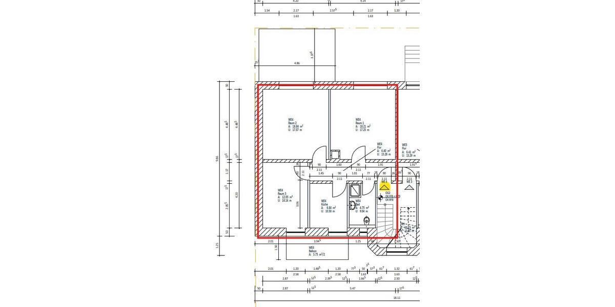 Dachgeschoßwohnung Aschaffenburg Österreicher Kolonie - 2 Zimmer, 55 m&sup2;, 700&euro; | Angebot:26247641