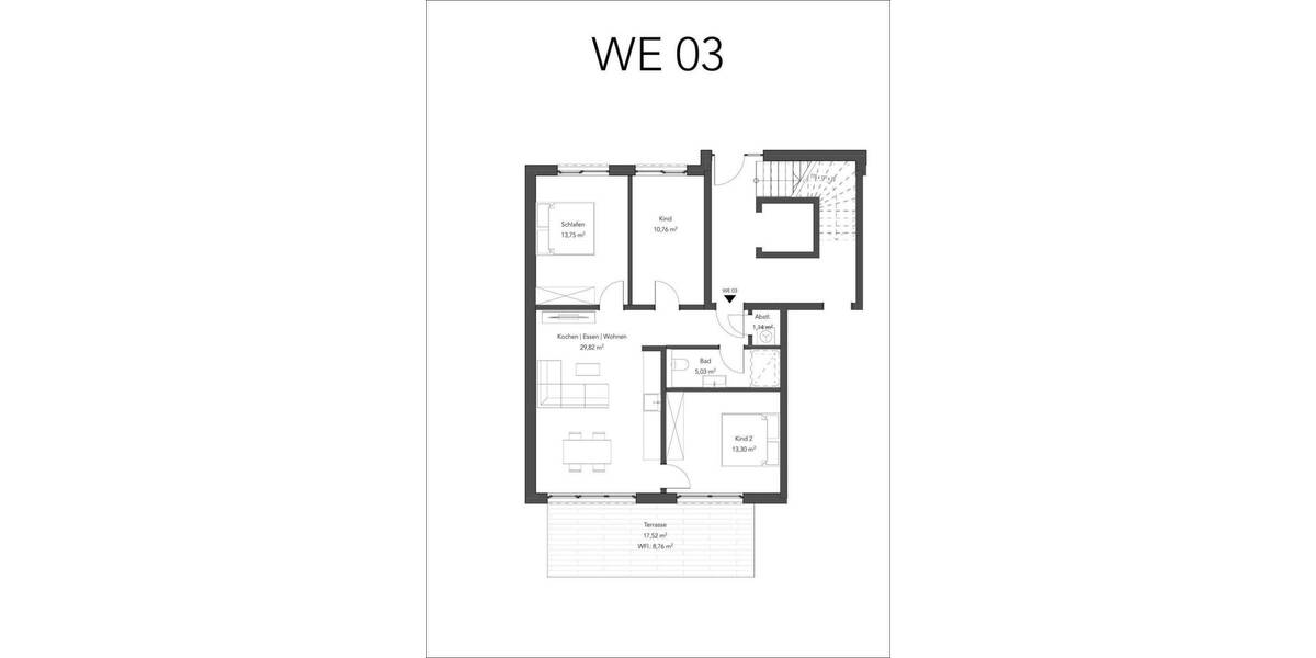 Etagenwohnung Aschaffenburg Innenstadt - 4 Zimmer, 83 m&sup2;, 399.000&euro; | Angebot:25705982