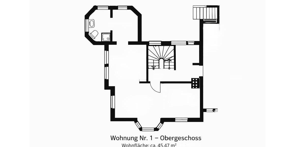 Etagenwohnung Oberursel (Taunus) - 2.5 Zimmer, 45 m&sup2;, 1.290&euro; | Angebot:25420644