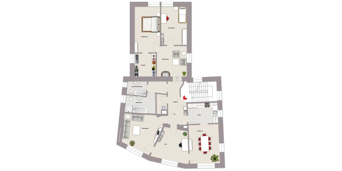 Etagenwohnung Groß-Umstadt Umstadt - 5 Zimmer, 160 m&sup2;, 1.500&euro; | Angebot:26930620
