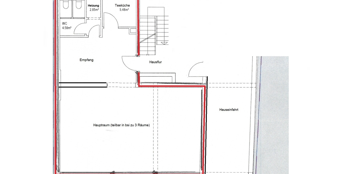 Ein bis drei Räume, Empfang, WC + Teeküche... frisch renoviert extra für Sie! - Gewerbeobjekt Frankfurt Gutleutviertel | Angebot:24146917