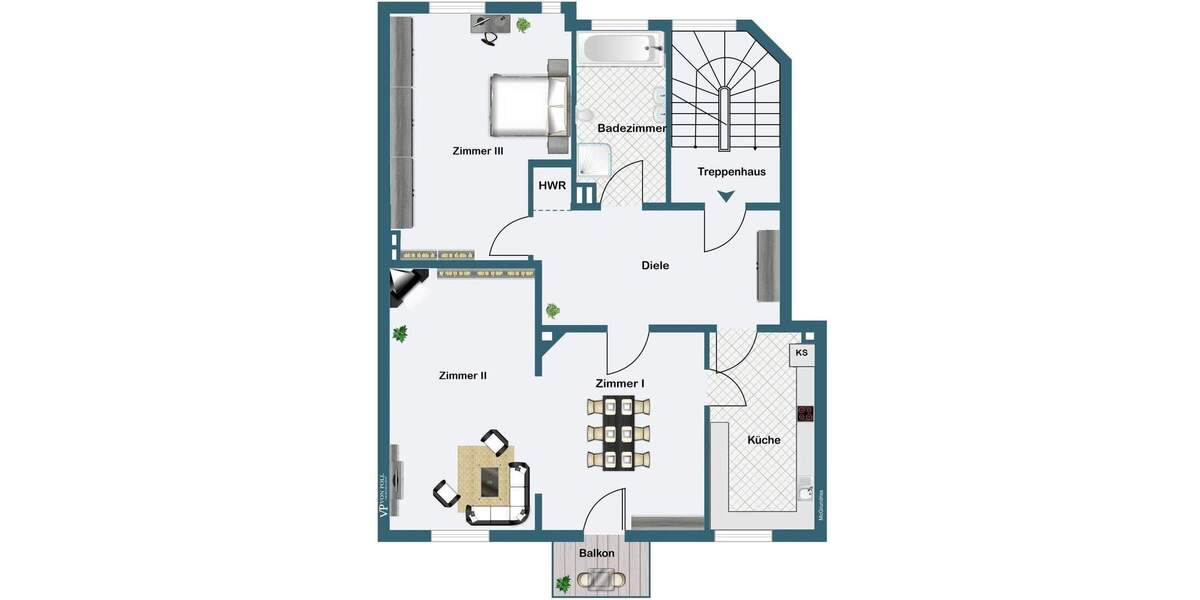 Etagenwohnung Frankfurt am Main Westend-Süd - 3 Zimmer, 88 m&sup2;, 995.000&euro; | Angebot:25663793
