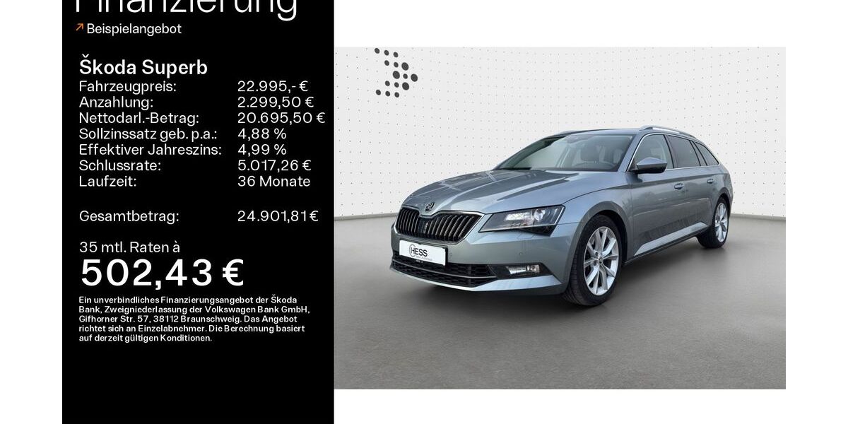Skoda Superb 121.000 km 22.995 &euro; Büdingen-Düdelsheim 63654