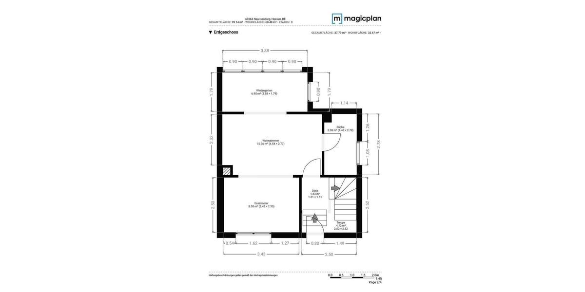 Doppelhaushälfte Neu-Isenburg Zeppelinheim - 3 Zimmer, 60 m&sup2;, 399.900&euro; | Angebot:25705344