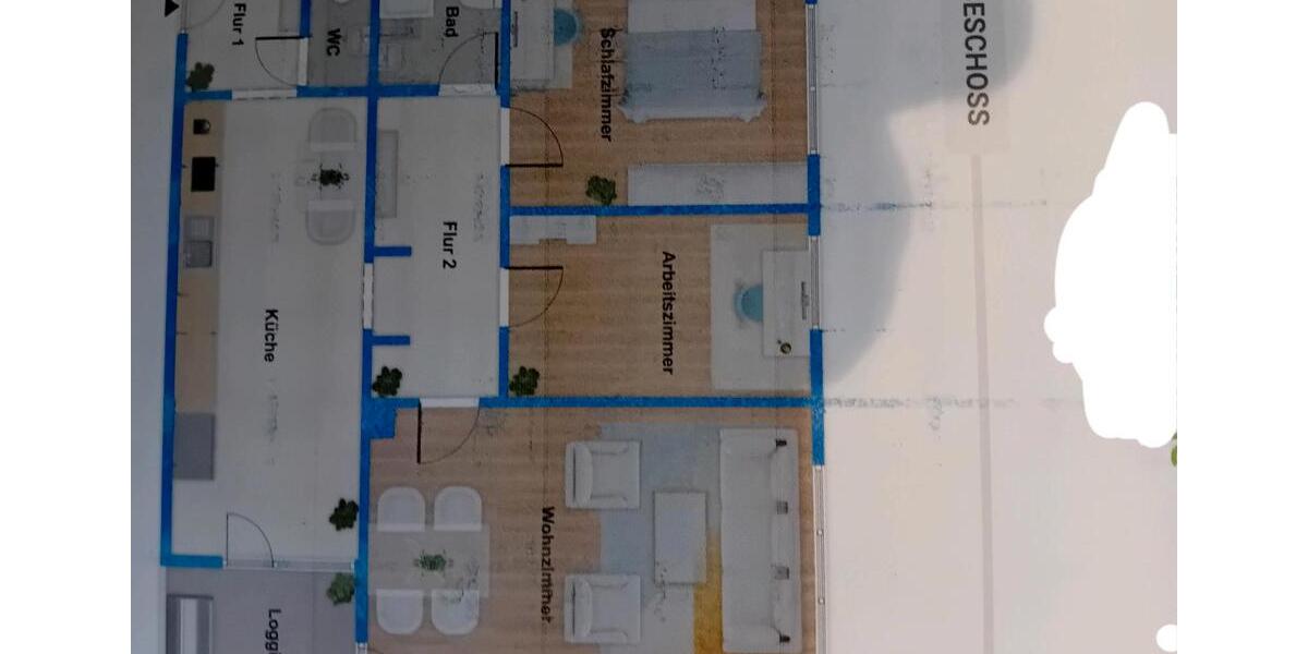 Etagenwohnung Langenselbold - 3 Zimmer, 82 m&sup2;, 900&euro; | Angebot:25887654