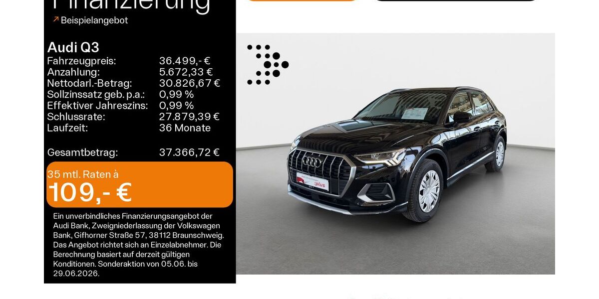Audi Q3 24.700 km 36.499 &euro; Büdingen-Düdelsheim 63654