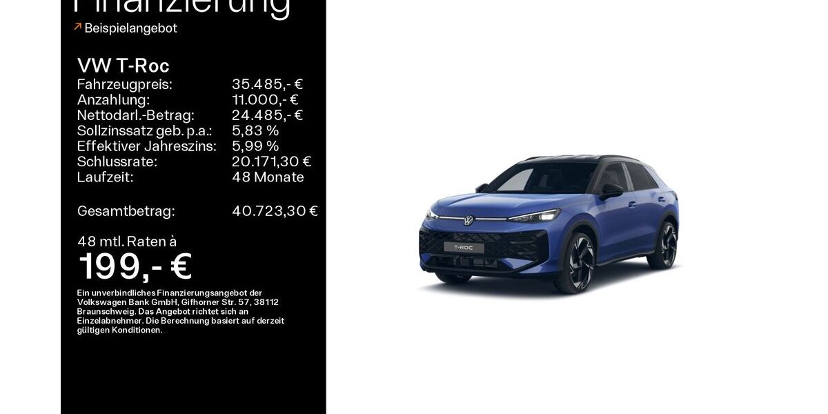 VW T-Roc 7.900 km 35.485 &euro; Büdingen-Düdelsheim 63654