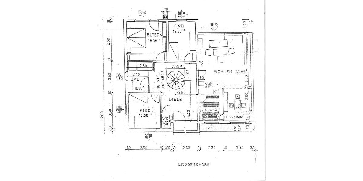 Erdgeschoßwohnung Freigericht - 6 Zimmer, 125 m&sup2;, 1.350&euro; | Angebot:25025023