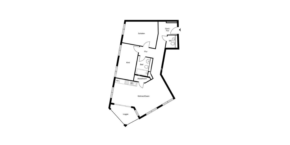 Etagenwohnung Frankfurt am Main Eschersheim - 3 Zimmer, 82 m&sup2;, 1.750&euro; | Angebot:25905539