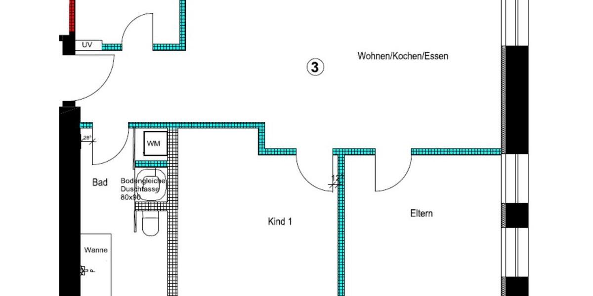 Erdgeschoßwohnung Offenbach am Main Bürgel - 3 Zimmer, 82 m&sup2;, 1.150&euro; | Angebot:25944220
