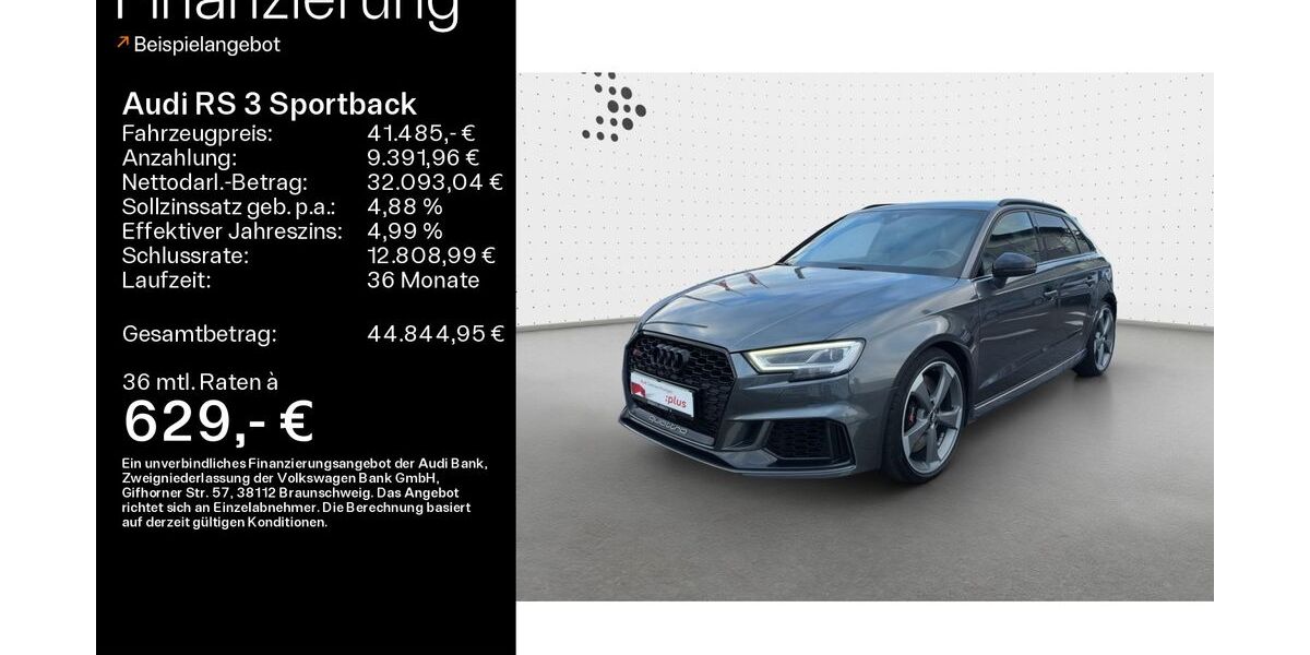 Audi RS3 61.745 km 41.485 &euro; Linsengericht 63589