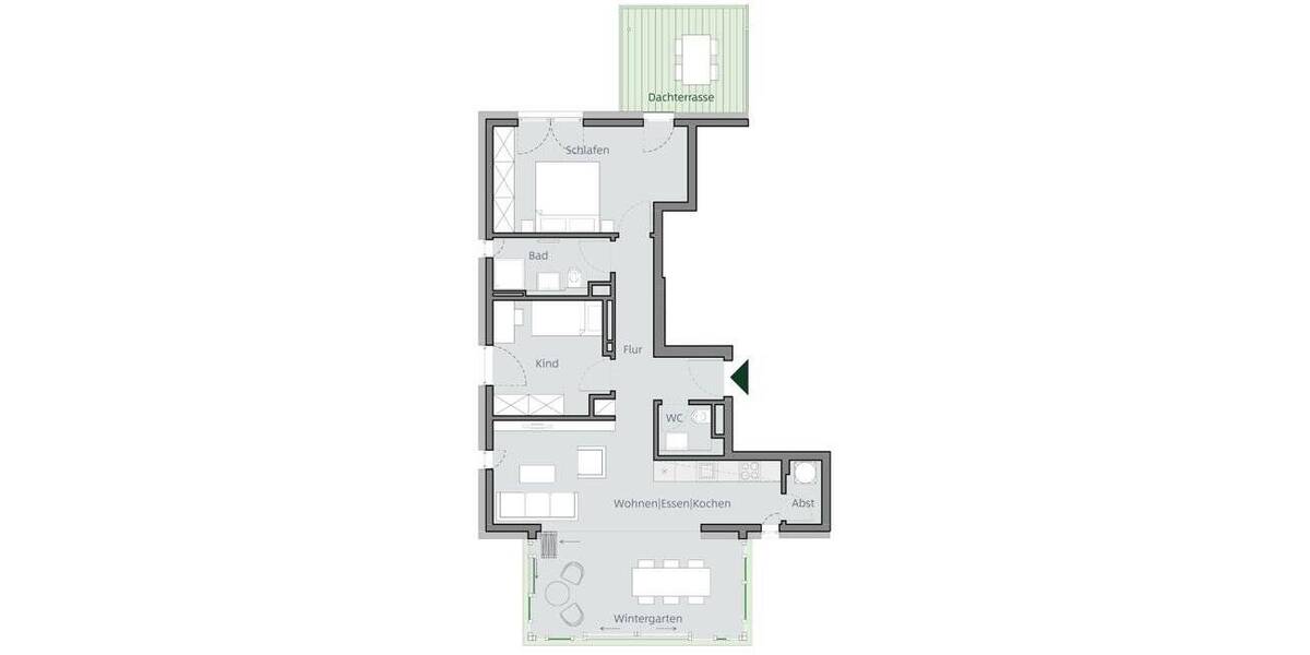 Etagenwohnung Frankfurt am Main Oberrad - 3 Zimmer, 86 m&sup2;, 669.600&euro; | Angebot:25704351