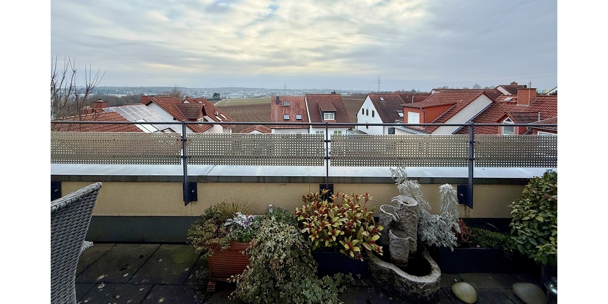 Bad Vilbel-Dortelweil: Moderne 3-Zimmerwohnung mit Traumblick und Dachterrasse! - Etagenwohnung Bad Vilbel | Angebot:24859161