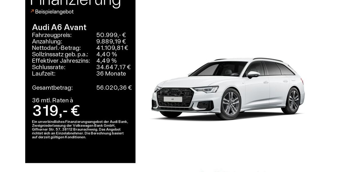 Audi A6 29.300 km 50.999 &euro; Büdingen-Düdelsheim 63654