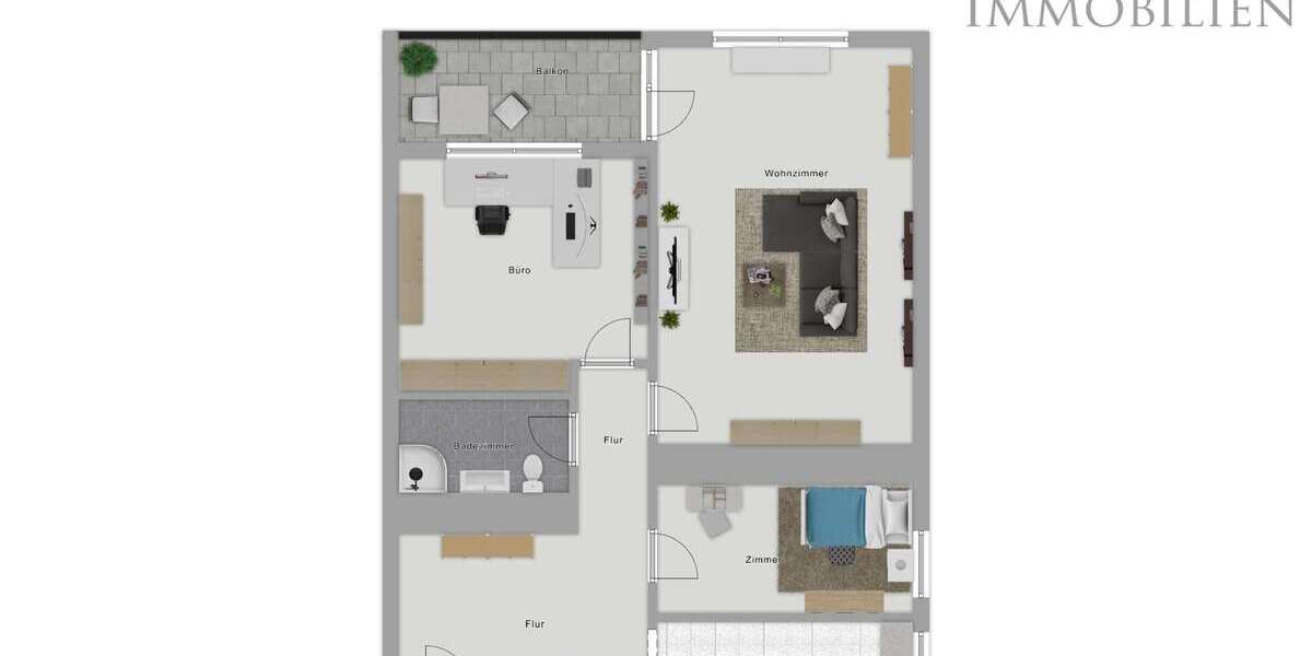 Etagenwohnung Dietzenbach - 3.5 Zimmer, 78 m&sup2;, 195.000&euro; | Angebot:24769955