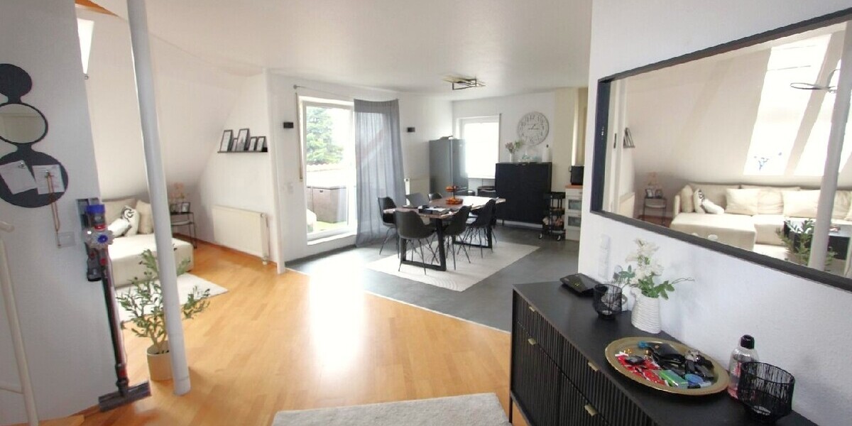 albero:) Licht und Raum auf zwei Ebenen - Studio-Maisonette mit Loggia und Tiefgarage - Etagenwohnung Mainhausen Mainflingen | Angebot:24691020