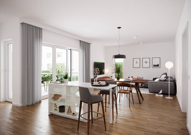 Etagenwohnung Hanau-Steinheim Steinheim - 4 Zimmer, 96 m&sup2;, 533.900&euro; | Angebot:25704373