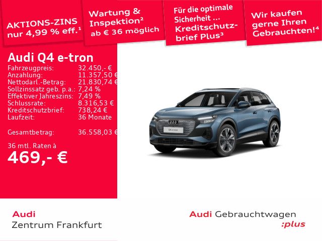 Audi Q4 e-tron 33.987 km 31.650 &euro; Frankfurt am Main 60314