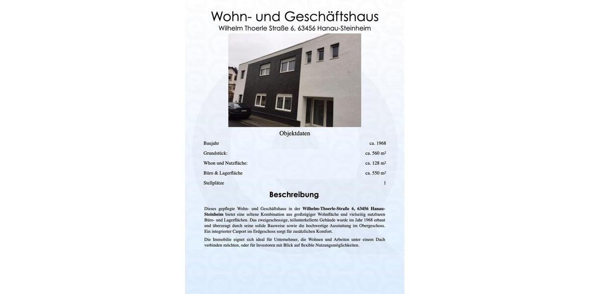 Einfamilienhaus Hanau Groß-Steinheim - 550.000&euro; | Angebot:26562434