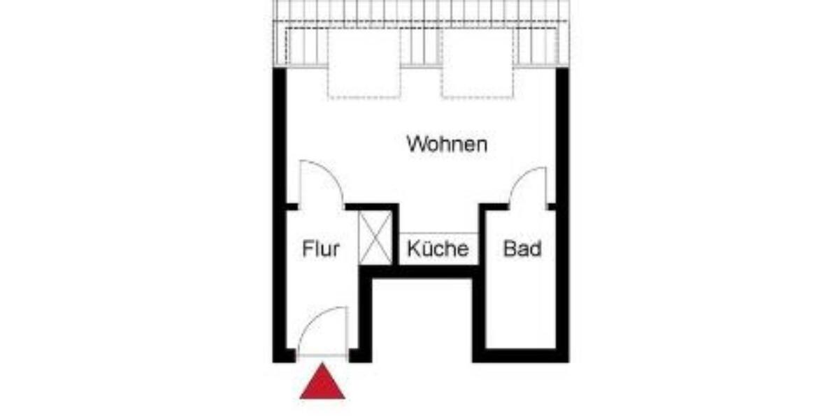 Dachgeschoßwohnung Dietzenbach - 1 Zimmer, 21 m&sup2;, 95.000&euro; | Angebot:25648333