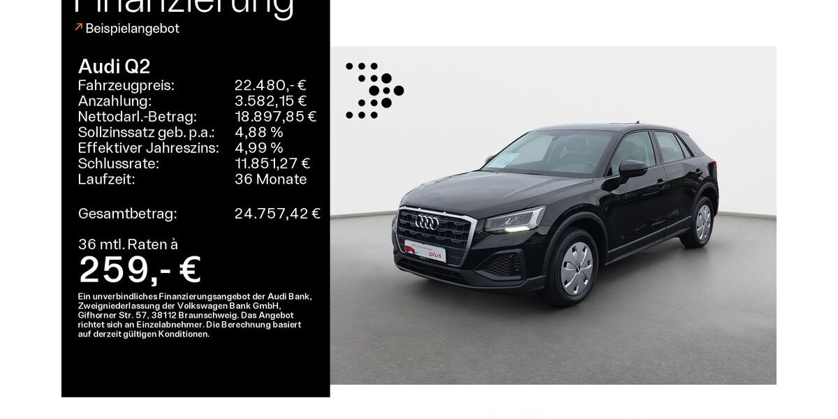 Audi Q2 42.843 km 22.480 &euro; Bad Nauheim 61231