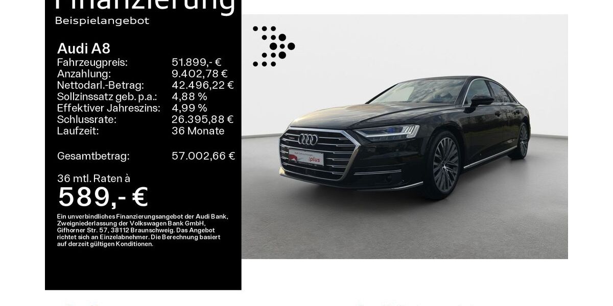 Audi A8 70.500 km 50.499 &euro; Hanau 63452