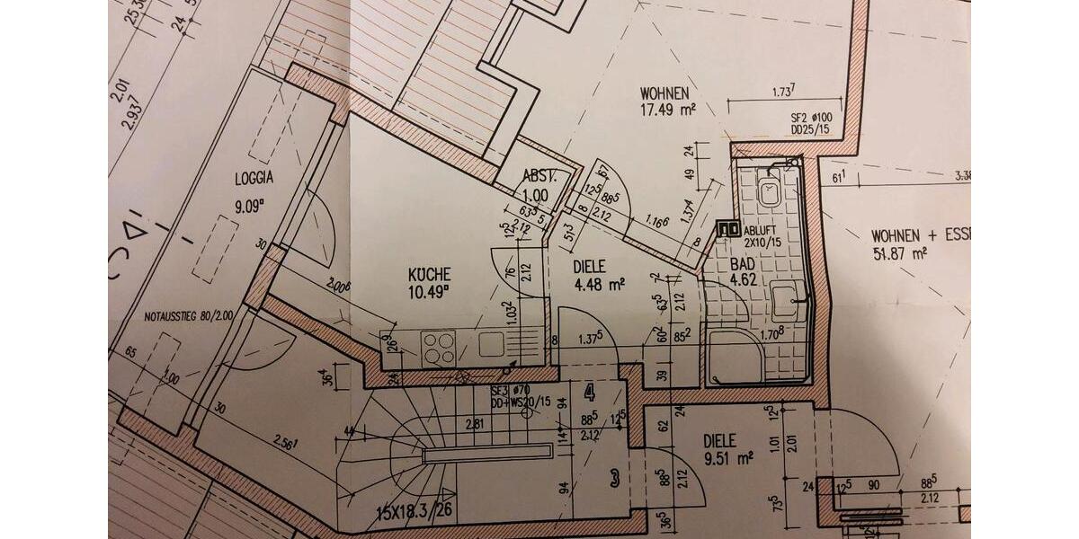 Dachgeschoßwohnung Rosbach vor der Höhe - 1 Zimmer, 45 m&sup2;, 700&euro; | Angebot:25646929