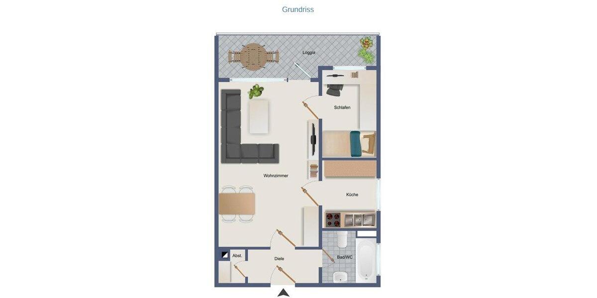 Einfamilienhaus Maintal - 2 Zimmer, 52 m&sup2;, 618&euro; | Angebot:26413124