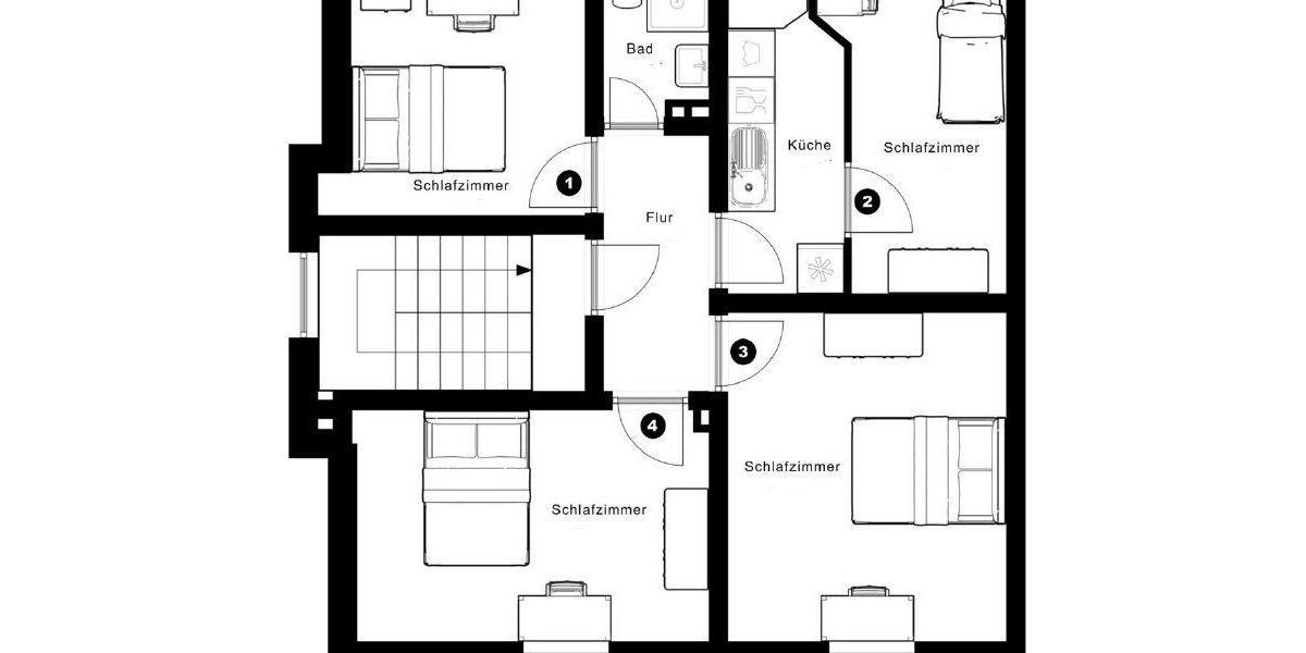 Etagenwohnung Frankfurt am Main Gutleutviertel - 1 Zimmer, 9 m&sup2;, 460&euro; | Angebot:25364868