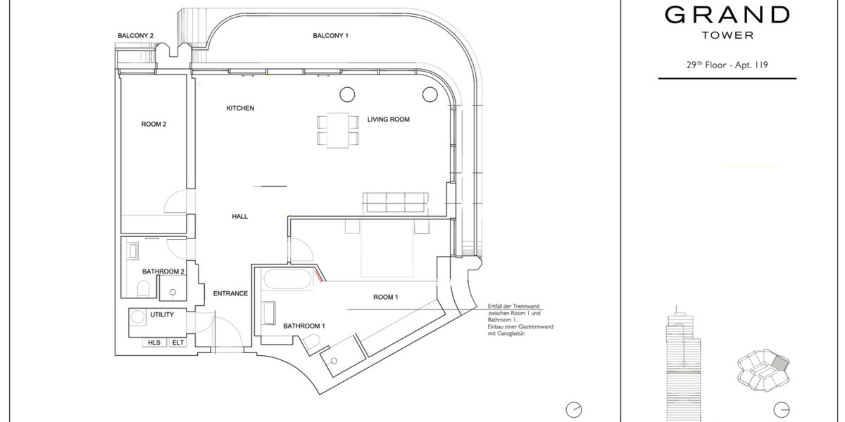 Etagenwohnung Frankfurt am Main Gallus - 3 Zimmer, 110 m&sup2;, 3.390&euro; | Angebot:25690974