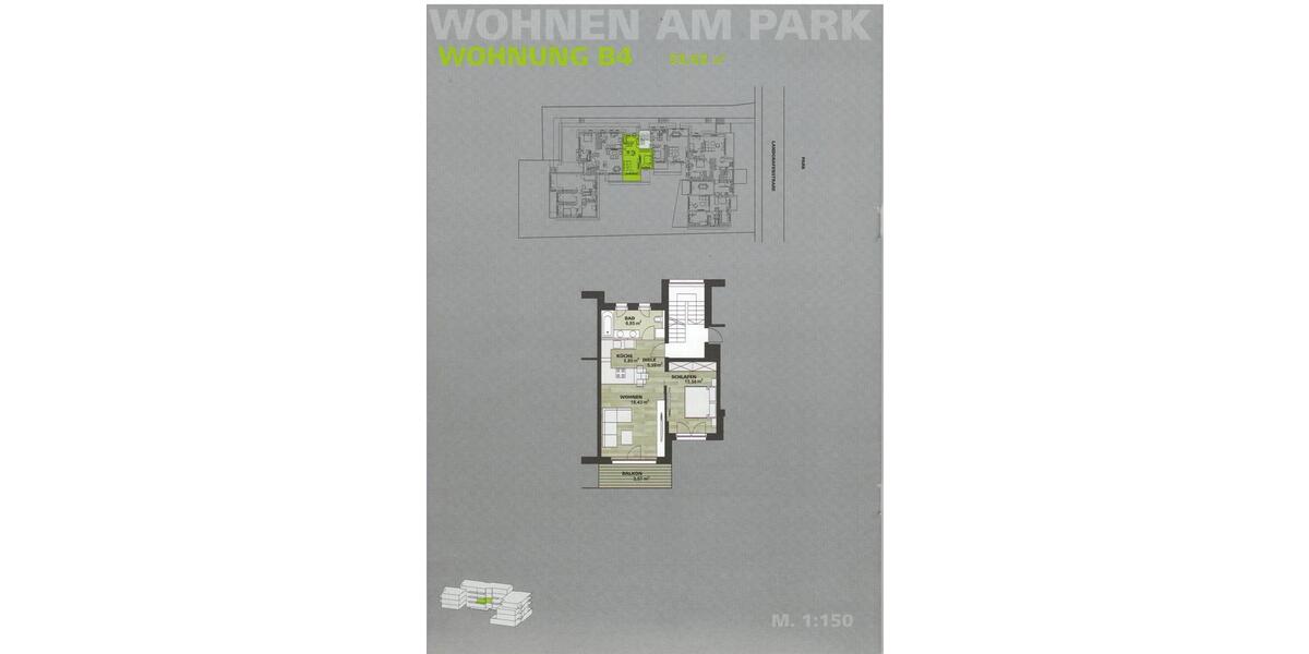 Etagenwohnung Bad Homburg vor der Höhe Gonzenheim - 2 Zimmer, 54 m&sup2;, 1.190&euro; | Angebot:25932488