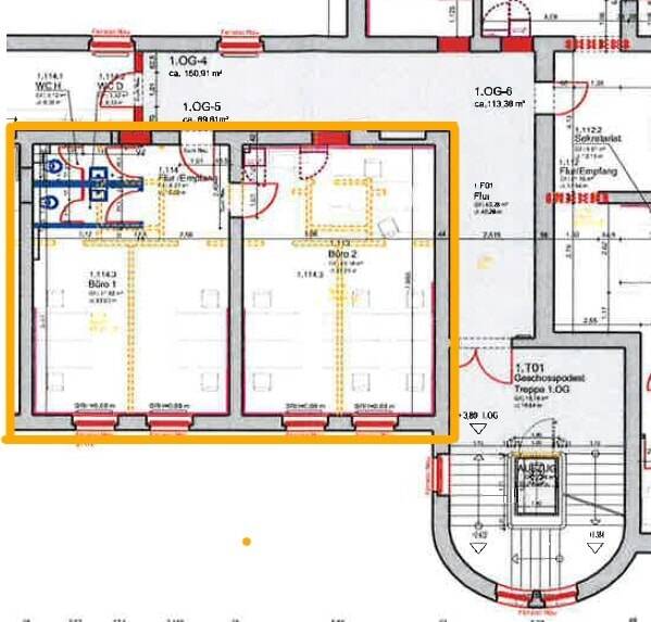 Gewerbeobjekt Hanau Lamboy - 2 Zimmer, 1.070&euro; | Angebot:25704168