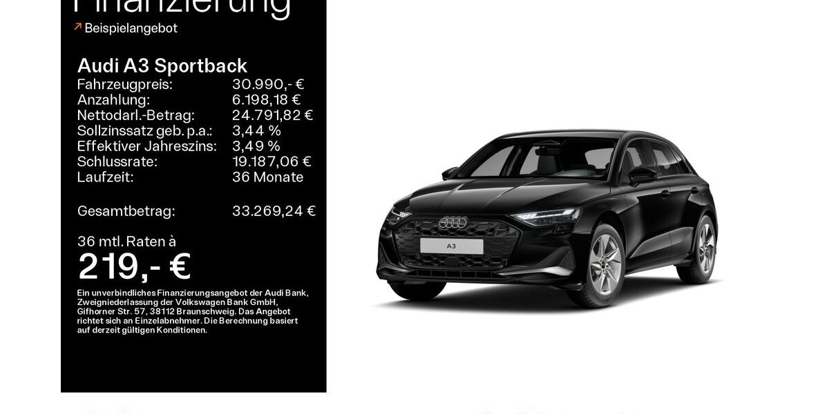Audi A3 20.400 km 30.990 &euro; Oberursel 61440