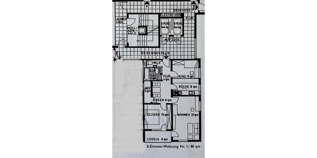 Etagenwohnung Mainaschaff - 3 Zimmer, 80 m&sup2;, 225.000&euro; | Angebot:26492092