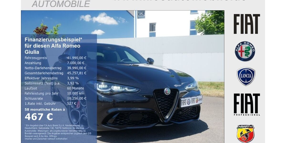 Alfa Romeo Giulia 15.545 km 39.990 &euro; Dreieich 63303