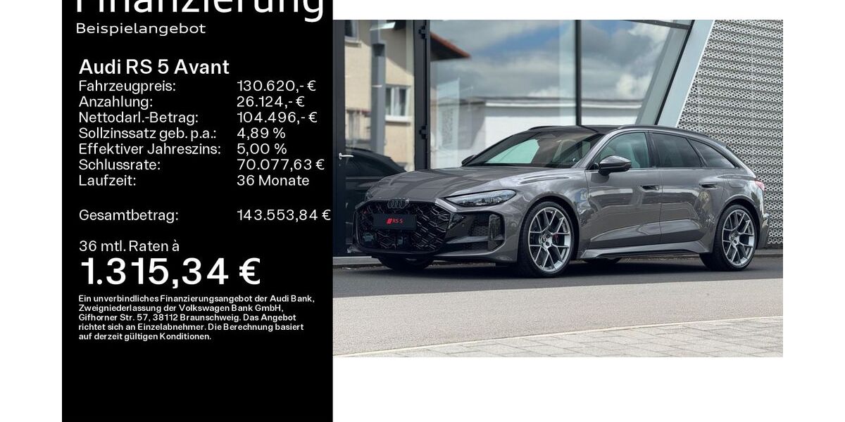Audi RS5 2.500 km 130.620 &euro; Hanau 63452