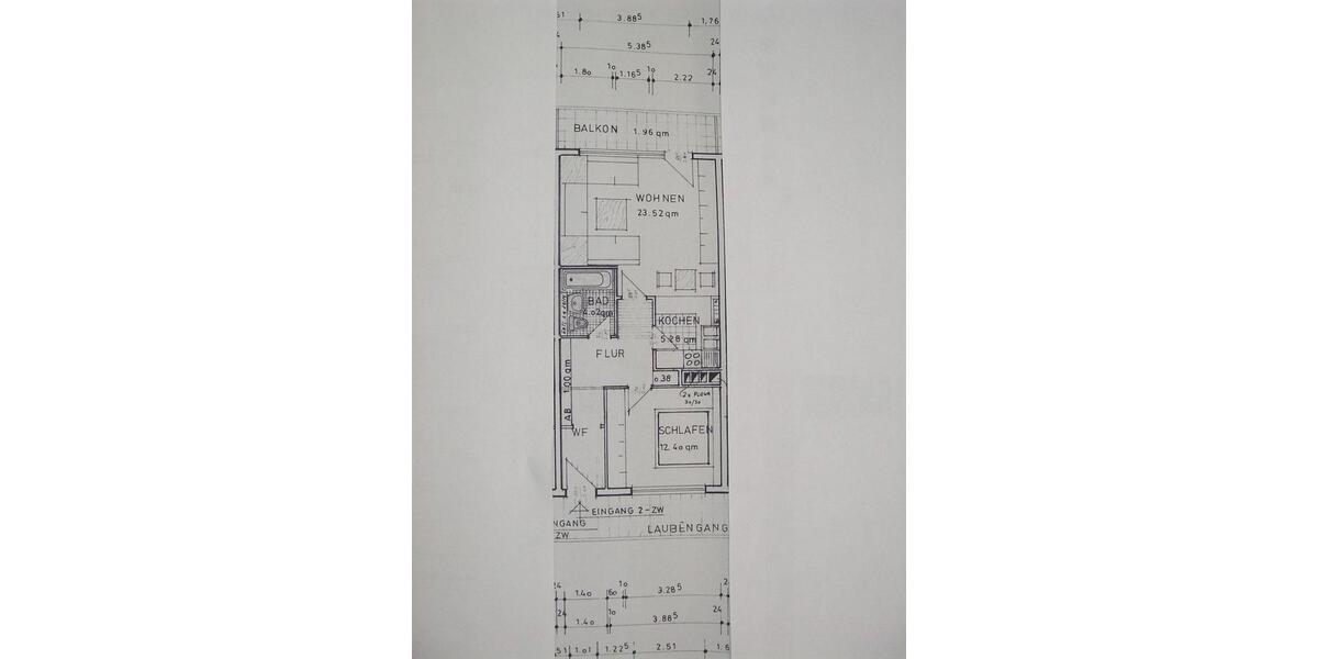Etagenwohnung Offenbach am Main Bieber - 2 Zimmer, 60 m&sup2;, 670&euro; | Angebot:25886625