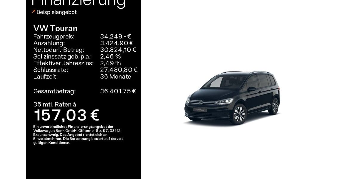 VW Touran 25.200 km 33.499 &euro; Linsengericht 63589