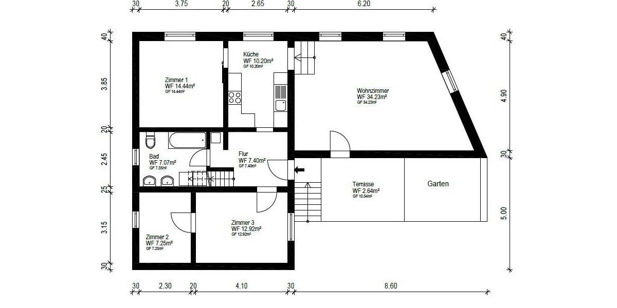 Doppelhaushälfte Langenselbold - 5 Zimmer, 136 m&sup2;, 219.000&euro; | Angebot:26585300