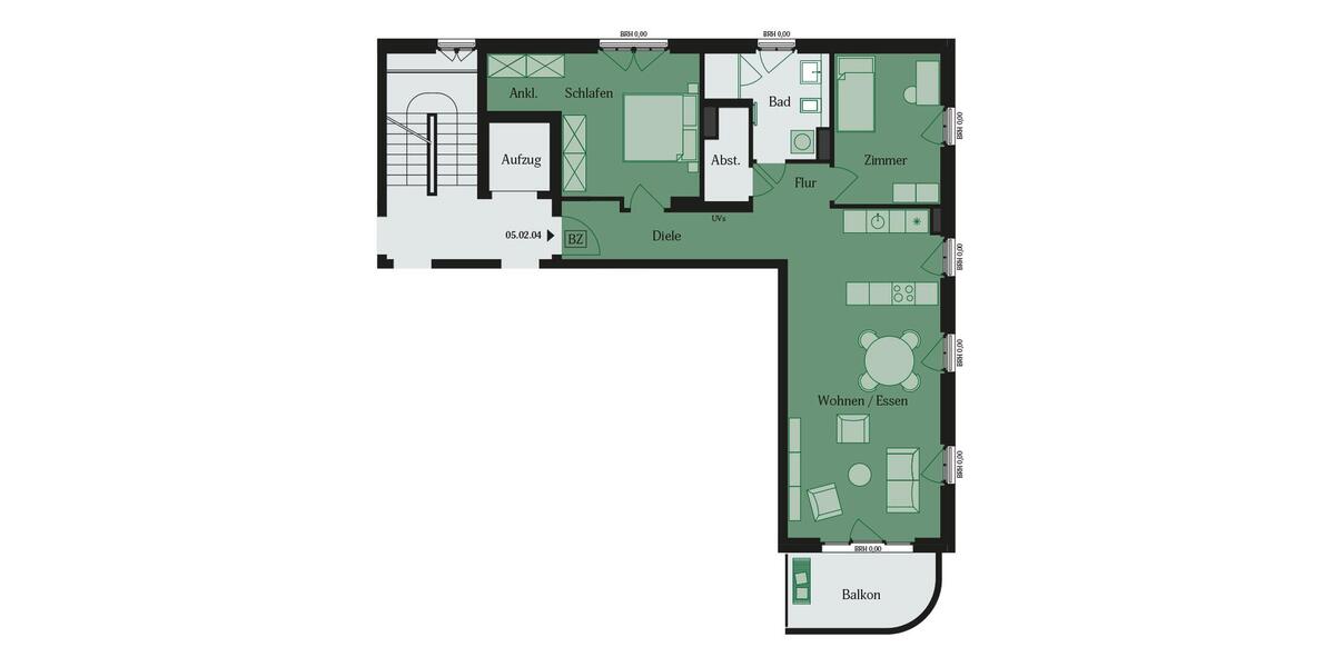 Etagenwohnung Mühlheim am Main - 3 Zimmer, 87 m&sup2;, 1.455&euro; | Angebot:25305207