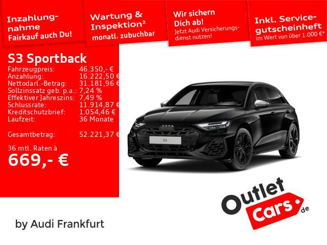 Audi S3 20.179 km 46.350 &euro; Frankfurt am Main 60314