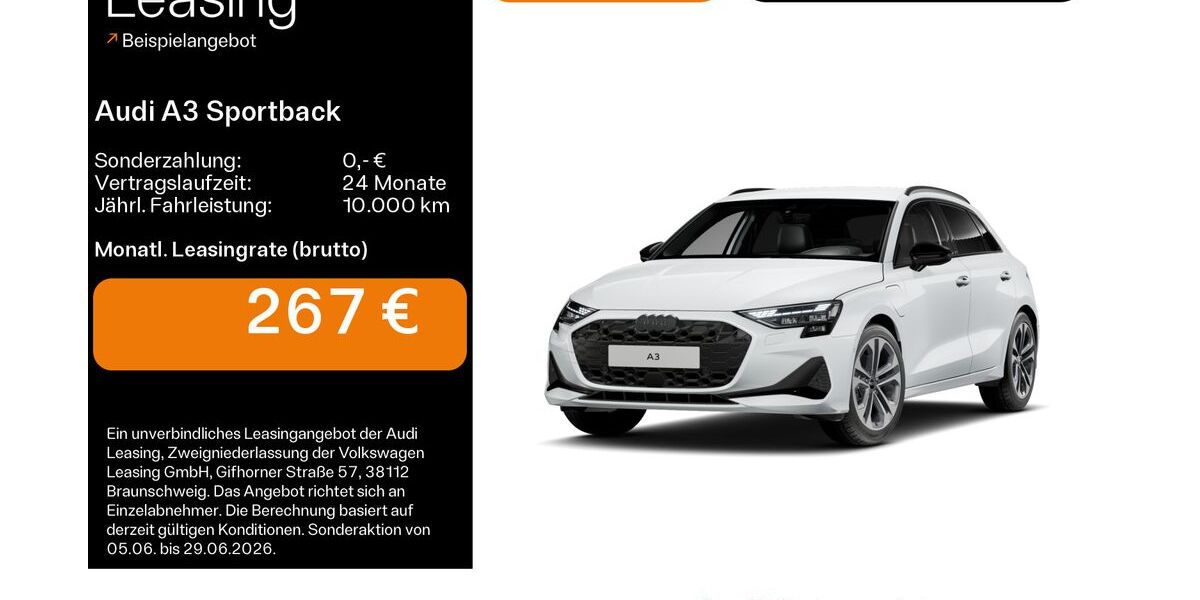 Audi A3 6.300 km 37.199 &euro; Linsengericht 63589